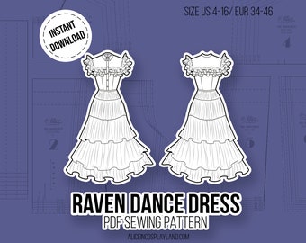 Raven Dance Dress Sewing Pattern