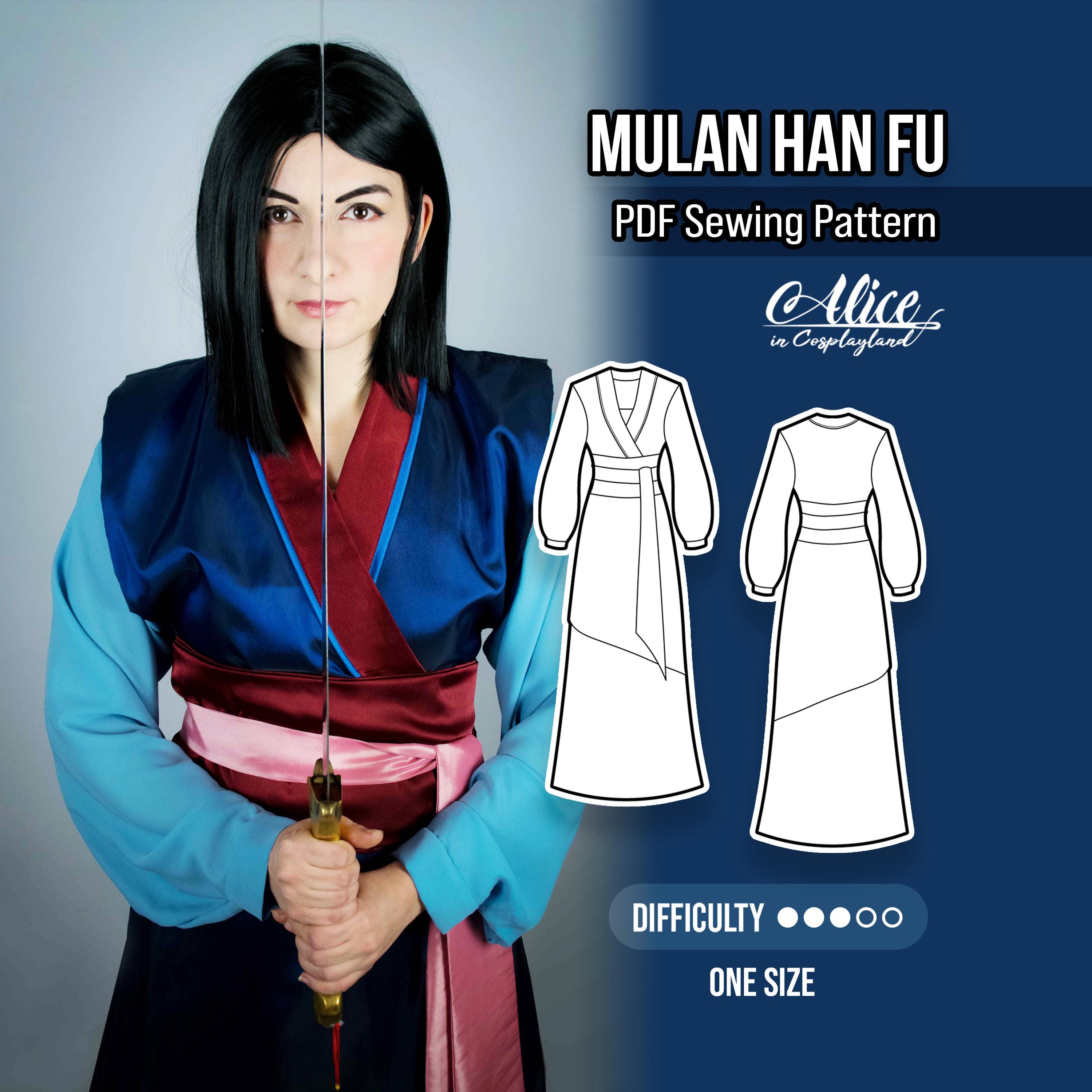 漢服ドレスの縫製パターン - 伝統的な中国の衣装コスプレパターン