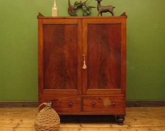 Antique Irish Linen Press Cupboard from Merrion Castle, Dublin