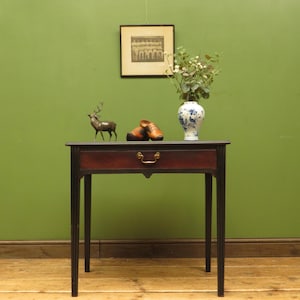 Black Side Table with Drawer