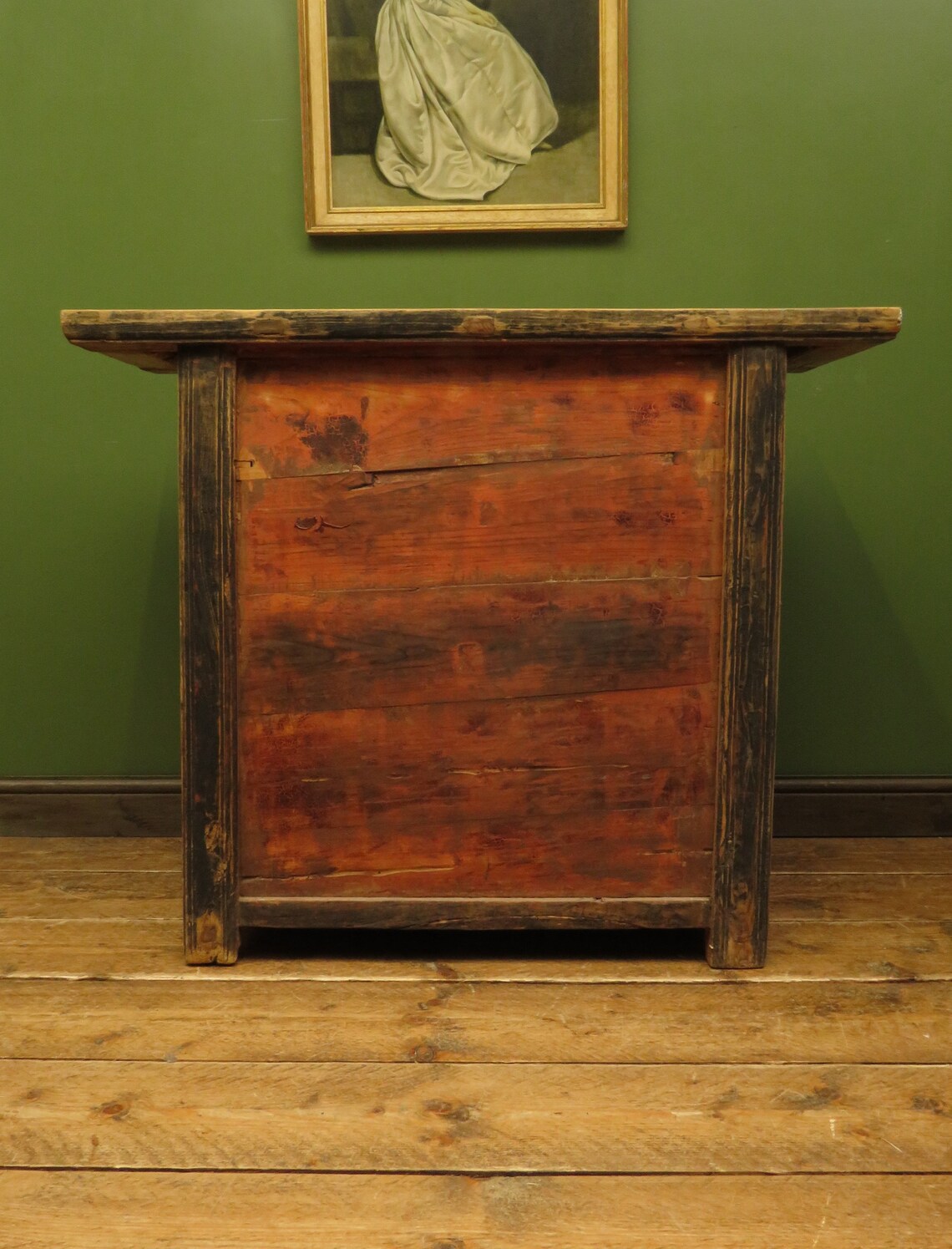 Antiguo gabinete del altar de olmo blanqueado chino a finales | Etsy