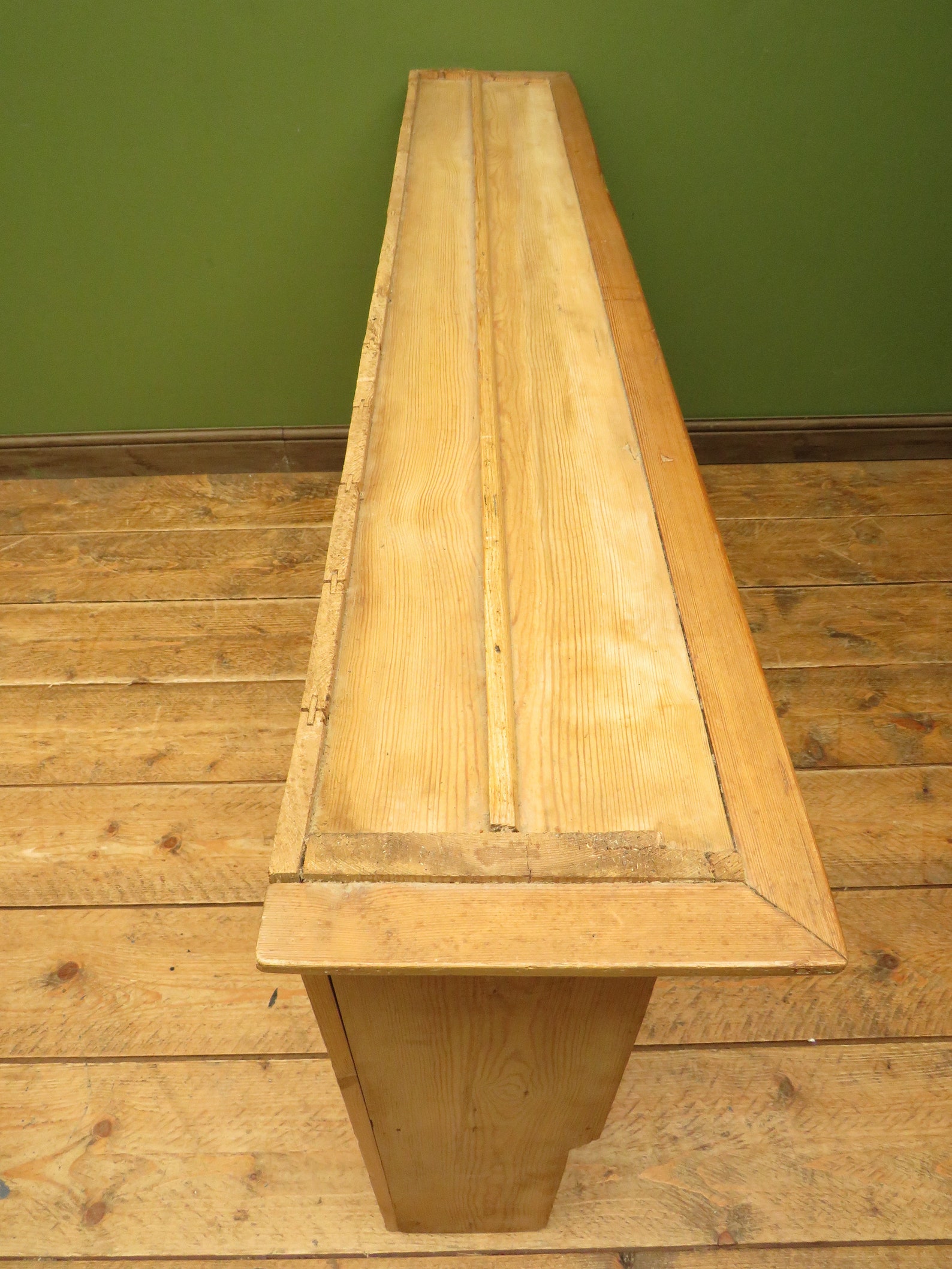 Antique Victorian Pine Kitchen Wall Shelves Large Solid Open Etsy