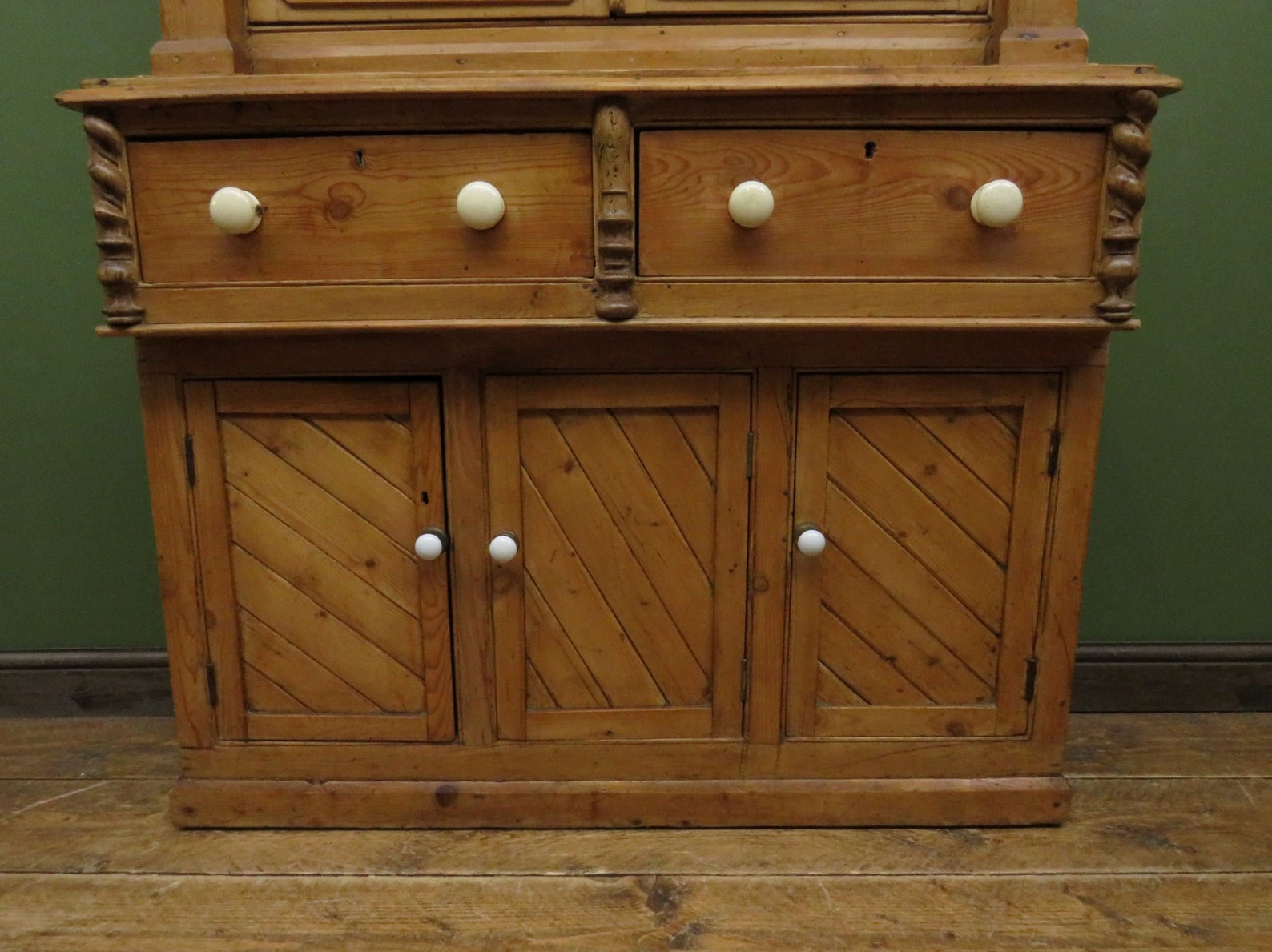 Antique Irish Kitchen Dressser With Glazed Top Rustic Country Etsy