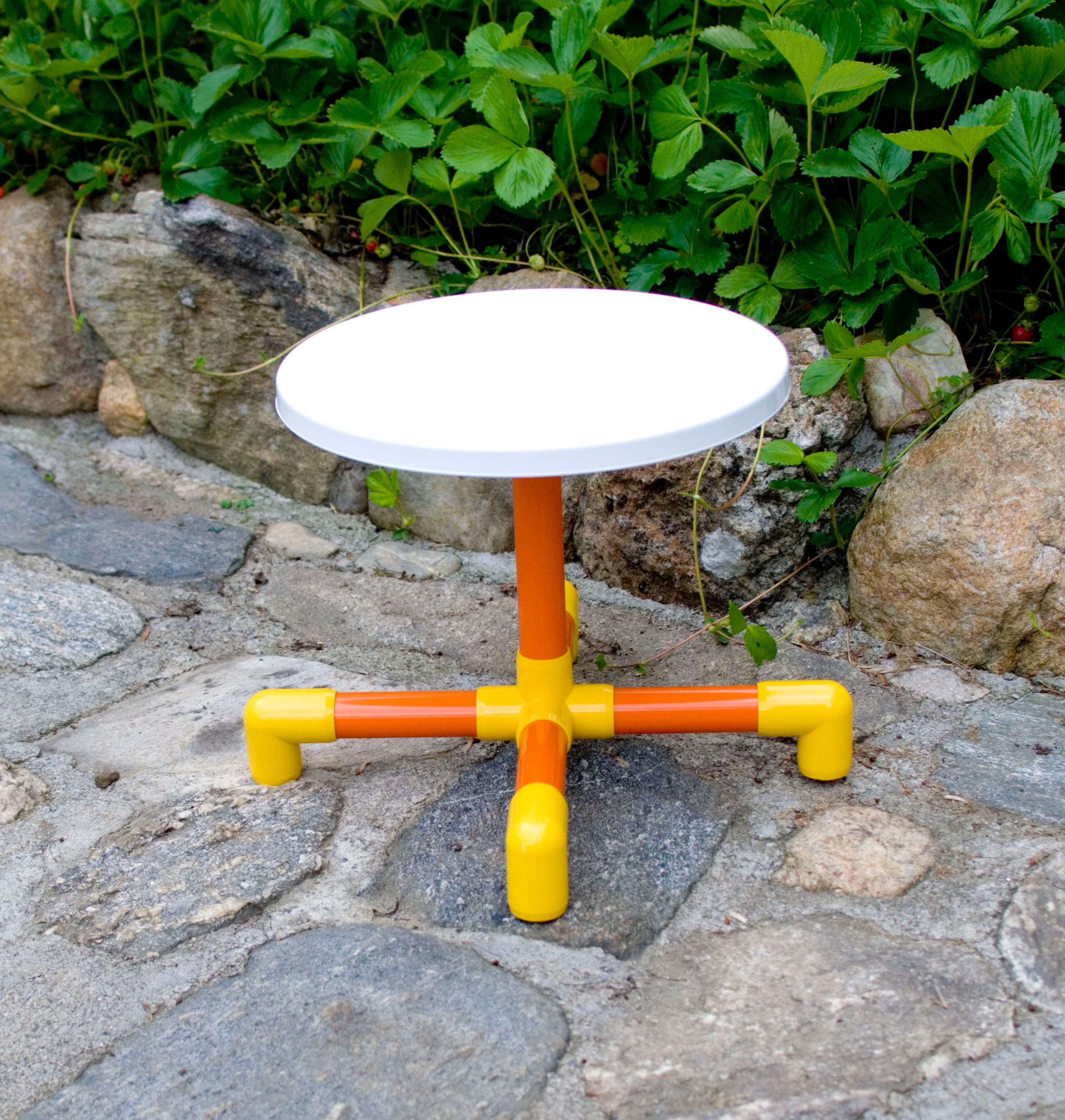 Lawn Patio Side Modern Deck Table With Poly Storage Bag. - Etsy