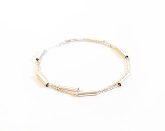 Borann &quot;KATHA&quot; White Silver Waistchain | Inscribed Khmer Cambodian Yantra Mantra Sigil scrolls for Blessings Protection Prosperity Abundance