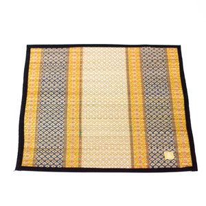 Borann “KANTAEL PNEAN” Darbhasana meditation mat | Darbha grass Kusha grass Handwoven Ritual Meditation Mat Buddhist Altar Shrine 45x45cm