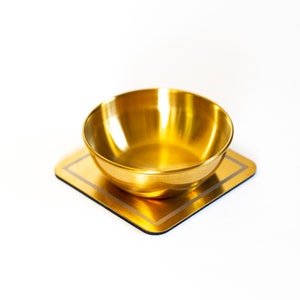 Borann Offering Bowls (5pcs) | Gold Stainless Steel bowls for Altar Ritual Offerings Puja Buddhist Hindu Deity