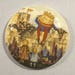 Large vintage nursery rhyme 'Humpty Dumpty' button.