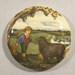 Large vintage nursery rhyme 'baa baa black sheep' button.