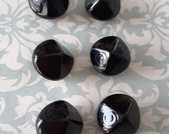 Victorian glass shoe buttons.