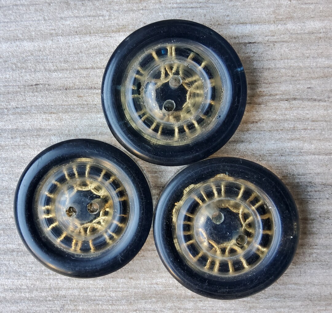Vintage Trio of Large 1950's Perspex Buttons. - Etsy