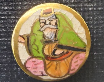 Late 19th Century Oriental Satsuma button.