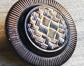 Vintage large 1920-30's glass button.