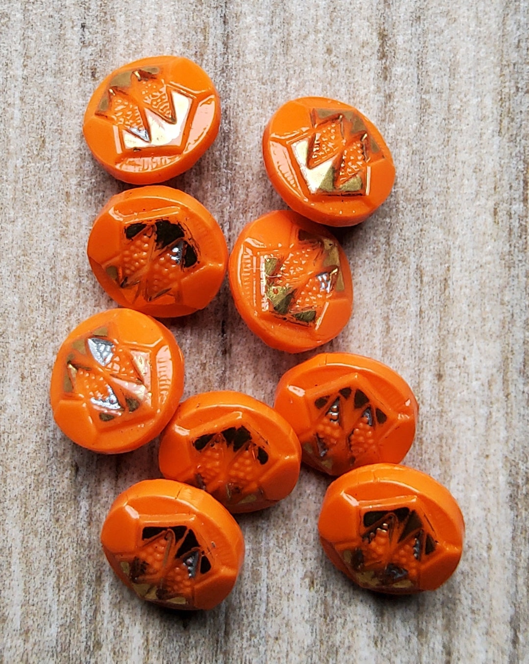 Vintage 1920's Set of Nine Small Glass Glove Buttons. Etsy