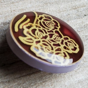 Vintage 1950's English Perspex Button. - Etsy