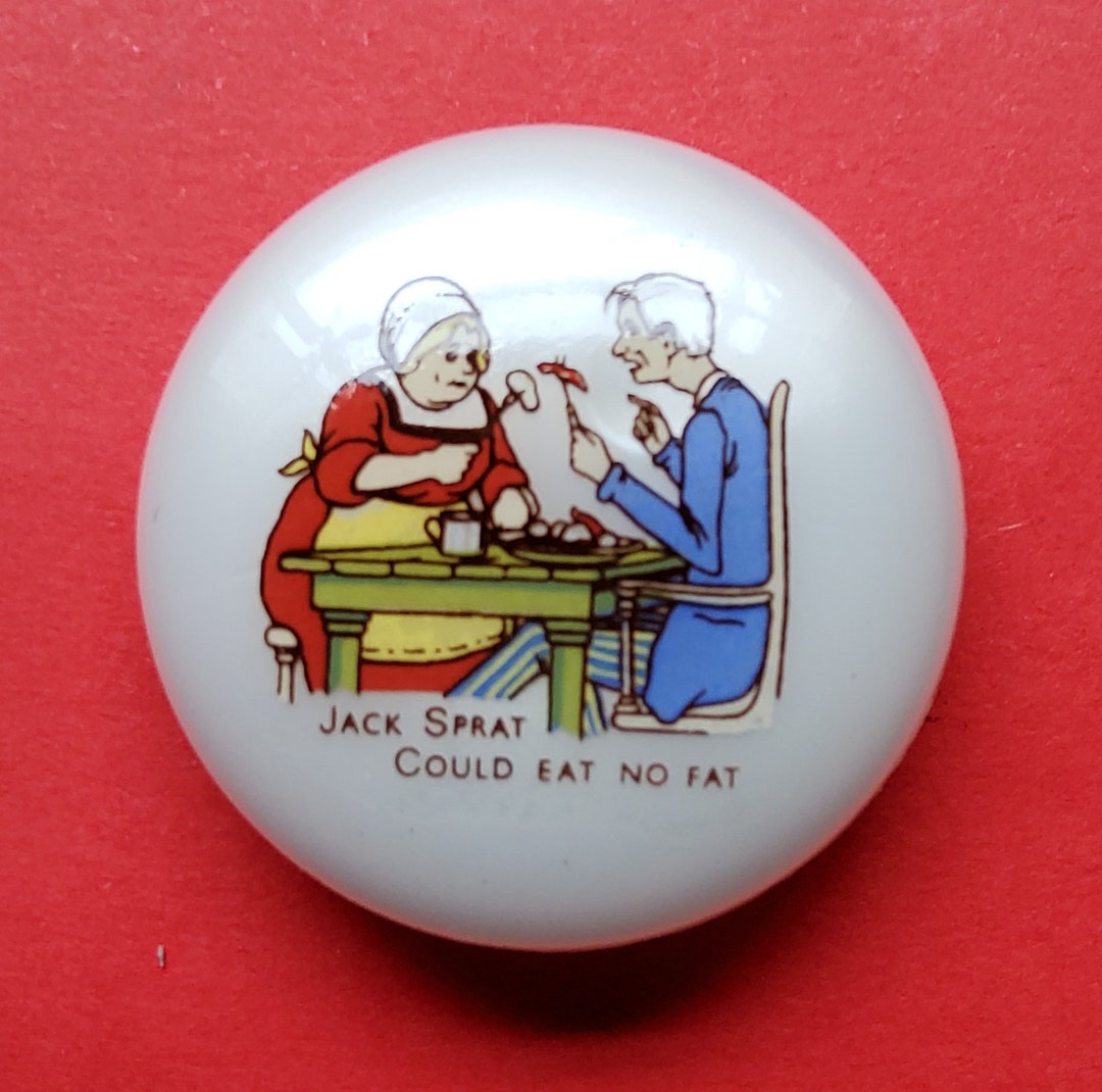 Vintage Nursery Rhyme Button 'jack Sprat.' - Etsy