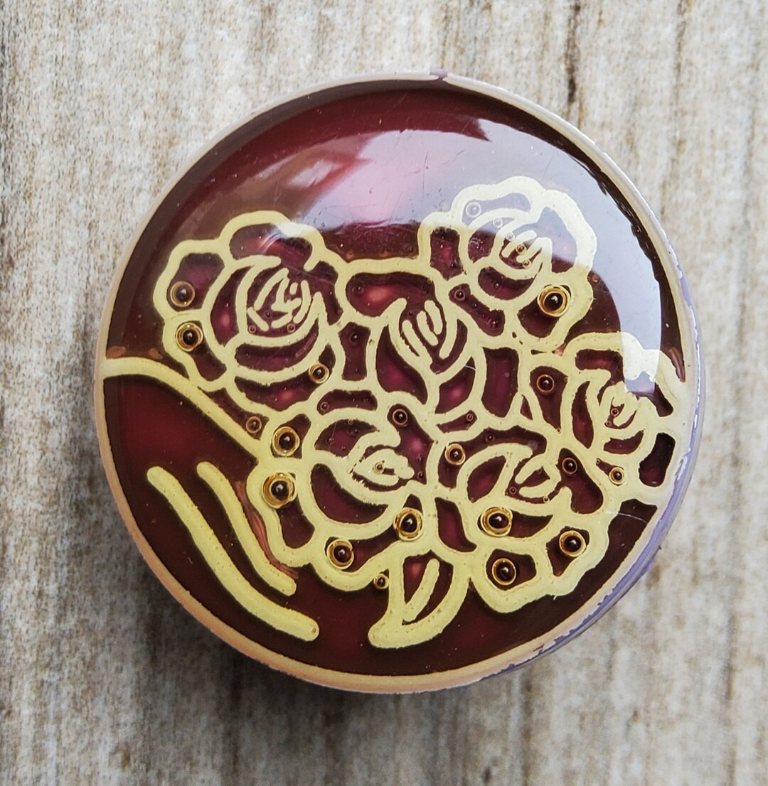 Vintage 1950's English Perspex Button. - Etsy