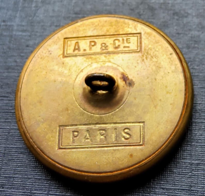 Vintage Large Early 1900's Paris Backed Lithograph Button. - Etsy