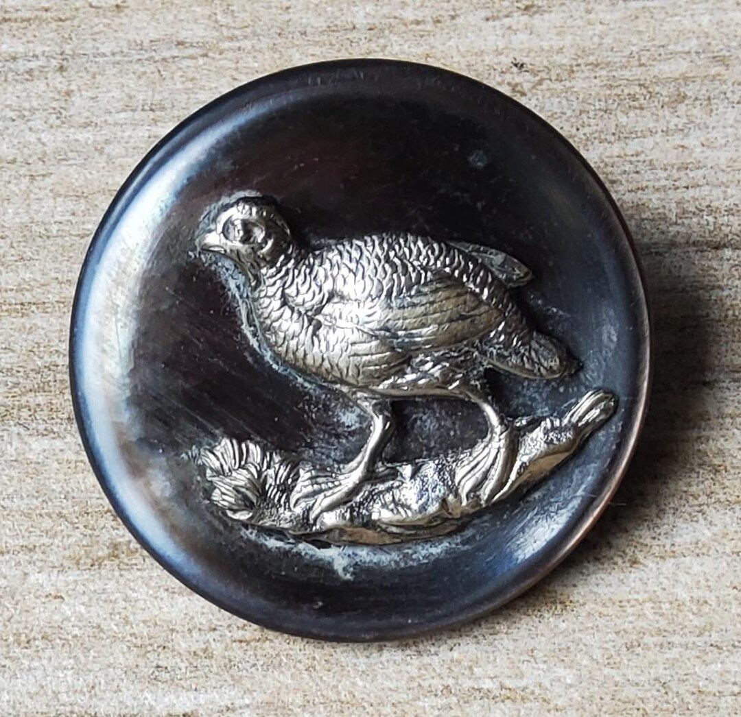 Vintage Early 1900's Mother of Pearl Partridge Sporting Button. - Etsy
