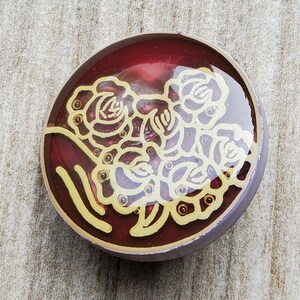 Vintage 1950's English Perspex Button. - Etsy