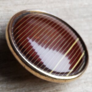 Vintage Large 1930's Celluloid and Brass Button. - Etsy