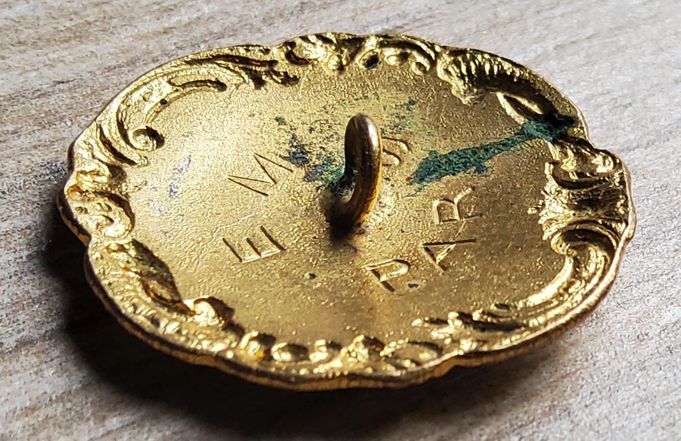 1900 年代のパリのヴィンテージの手描きのエナメルボタン。 - Etsy 日本