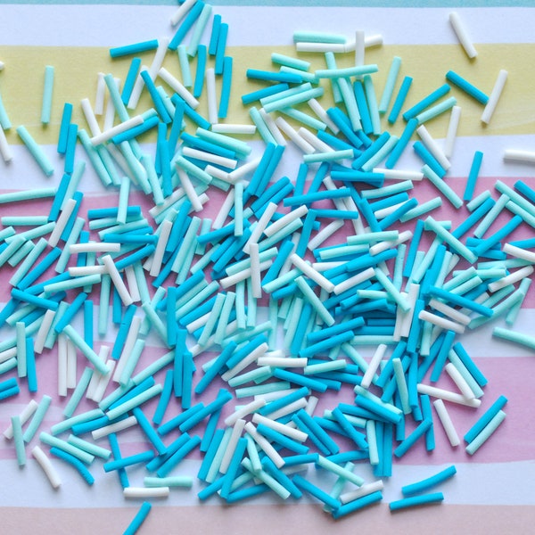 Mint Macaron Sprinkles Mix I Pâte Polymère I Résine I Embellissements I Papercraft I Scrapbooking I Crafting |