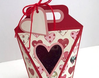 6 Sided HEART Pop Up Box , SVG, Cricut, Silhouette, dxf, gsd, Template