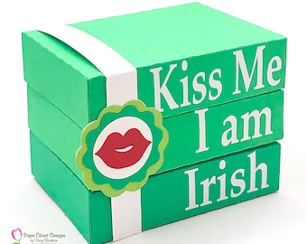 St. Patrick's Day Blocks,  3D SVG, Kiss Me I'm Irish SVG,  Printable, Cricut, Silhouette, Box Template, DXF