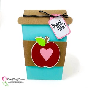 Apfel Kaffeetasse und Hülle A2 Karte, SVG, SVG Datei,