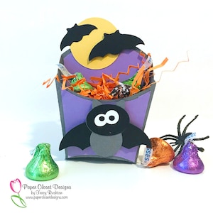 Chauve-souris d'Halloween petite boîte à frites SVG, SVG 3D, modèle de boîte, dxf, gsd,