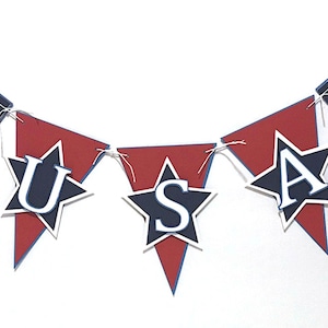 USA  Patriotic Banner SVG files | Cricut File | Silhouette Files | Templates | Printable PDF