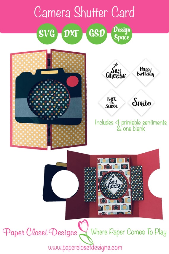 Download Camera Shutter Card Svg Cricut Svg Silhouette Svg Card Etsy