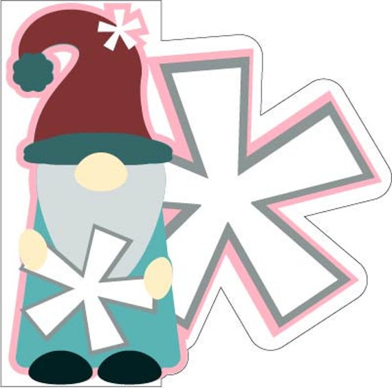 Download Svg Gnome Gnomeman Shaped Card Cricut Silhouette 3d Svg Etsy