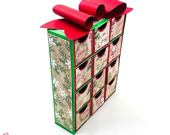 advent-12-drawer-countdown-box-cricut-svg-silhouette-cameo-etsy