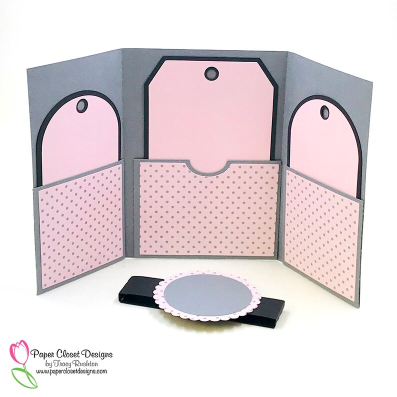 Double Fold Mini Album with Tags SVG Files Cricut Etsy