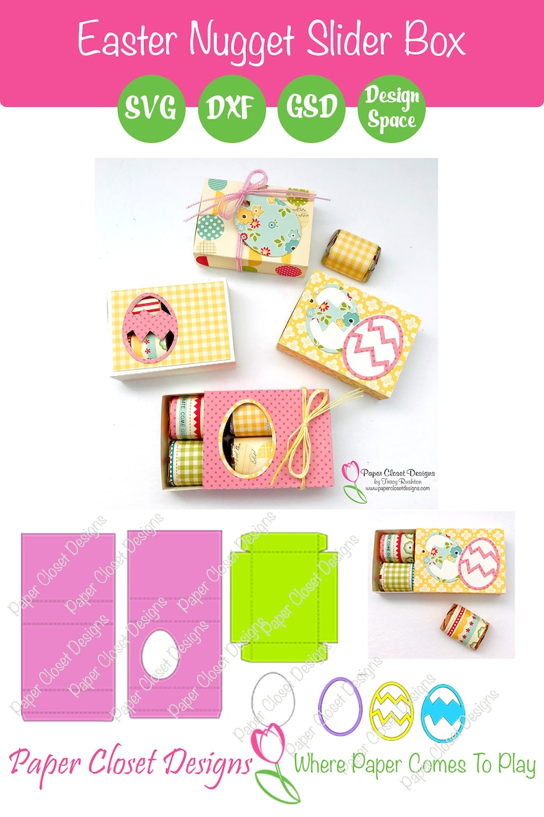 Download Easter Hershey Nugget Slider Treat Box SVG Cricut | Etsy