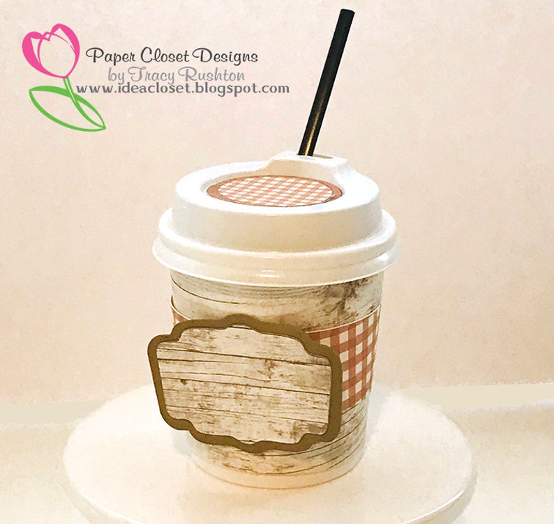 Download 4 oz Mini Coffee Cup Sleeve With Label and Tag/SVG/ Cricut/ | Etsy