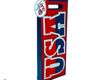 USA Patriotic Bag 3D SVG, Shopping Bag, Cricut, Silhouette GSD,