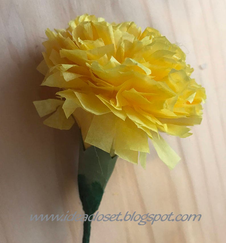 Tissue Paper Carnation Flower Pattern Digital Files Etsy Tissue Paper Carnation Flower Pattern Digital Files Etsy