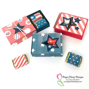 Arquivos SVG Star Hershey Nugget Slider Treat Box para Cricut, arquivos SVG para Silhouette, modelos
