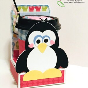 Bolsa de café Penguin de 12 oz con bolsillo para tarjeta de regalo