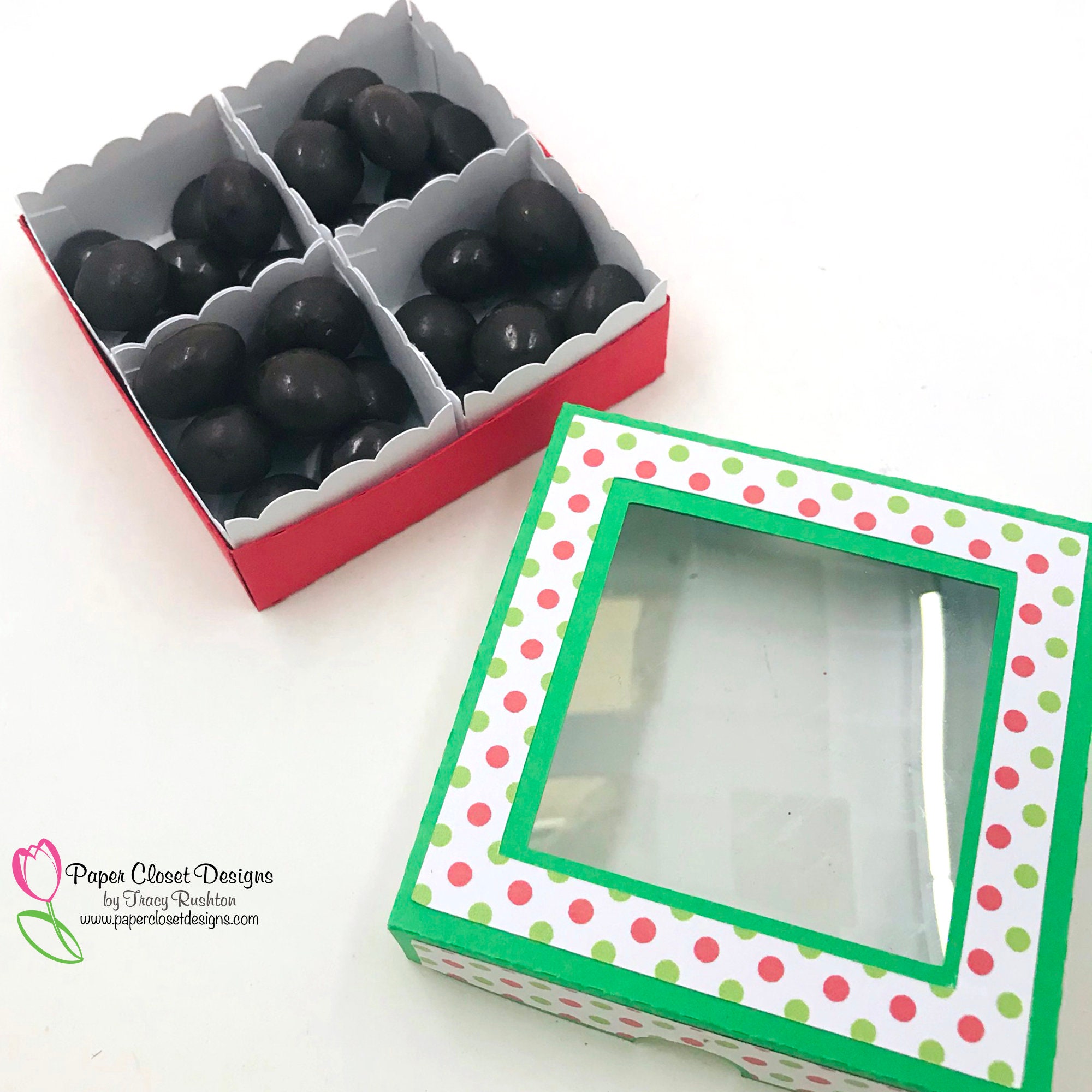 Small Candy Box 2x2 SVG Cricut Silhouette Template PDF Etsy