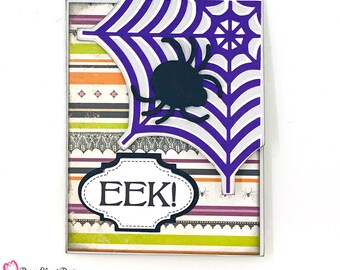 Spiderweb Halloween Card SVG, 3D Pop Up Card (Digital Download)