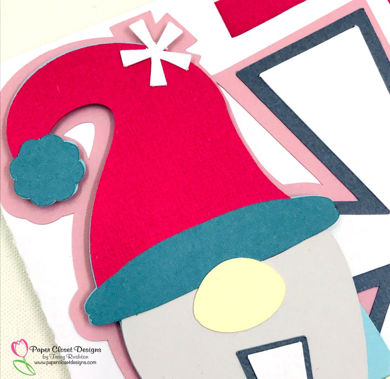 Download SVG Gnome Gnomeman Shaped Card Cricut Silhouette 3d SVG | Etsy