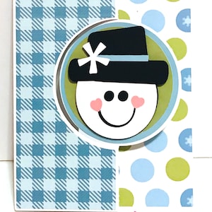 A2 Schneemann Flip-Karte