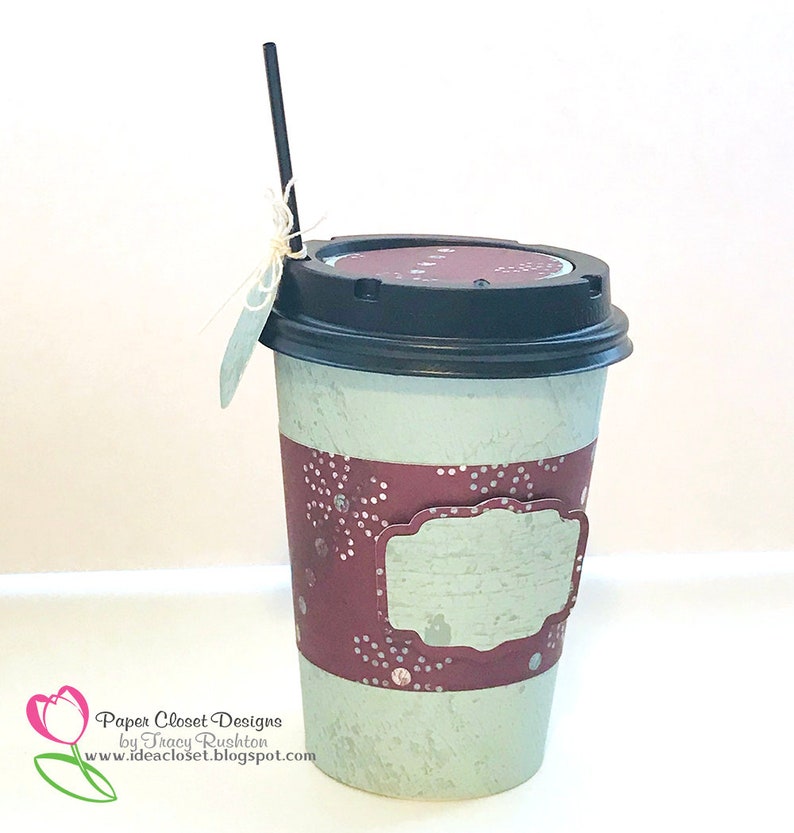 Download 12 oz Coffee Cup Sleeve With Label and Tag / SVG/ Cricut ...