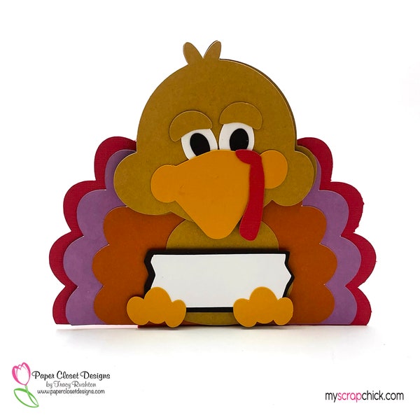 Turkey Treat Box SVG, Thanksgiving SVG Cricut, Silhouette, template, 3D SVG, Table Setting,