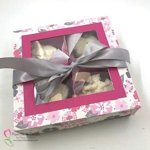 X-large Cookie Box, SVG, Cricut, Silhouette, template, PDF, 3D SVG, Christmas Box, Valentine Box