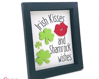St. Patrick's Day Shamrock Shadowbox SVG, 3D Papercut Template (Digital Download)